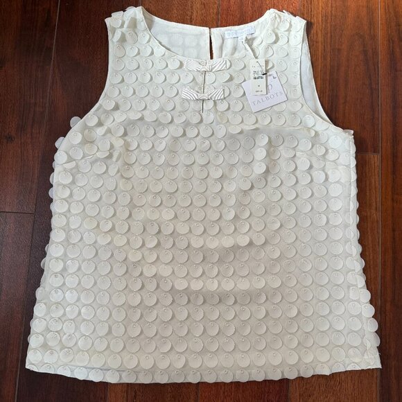 Talbots Tops - NWT Talbots RSVP Tank Top Medium Womens Ivory Circle